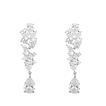 Bridal Zircon Necklace Earrings