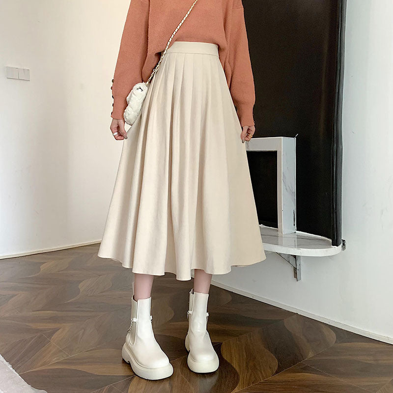 Women's High Waist Thin Skirt