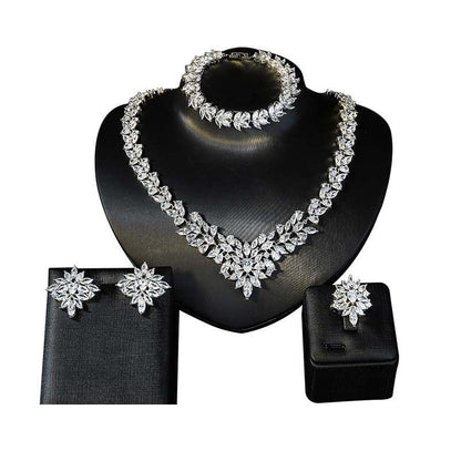 Stylish Micropaved Zirconia Set