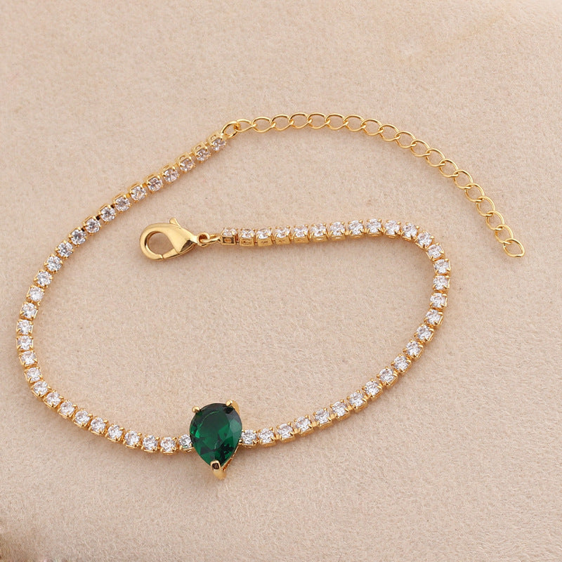 Green Zircon Pull Bracelet