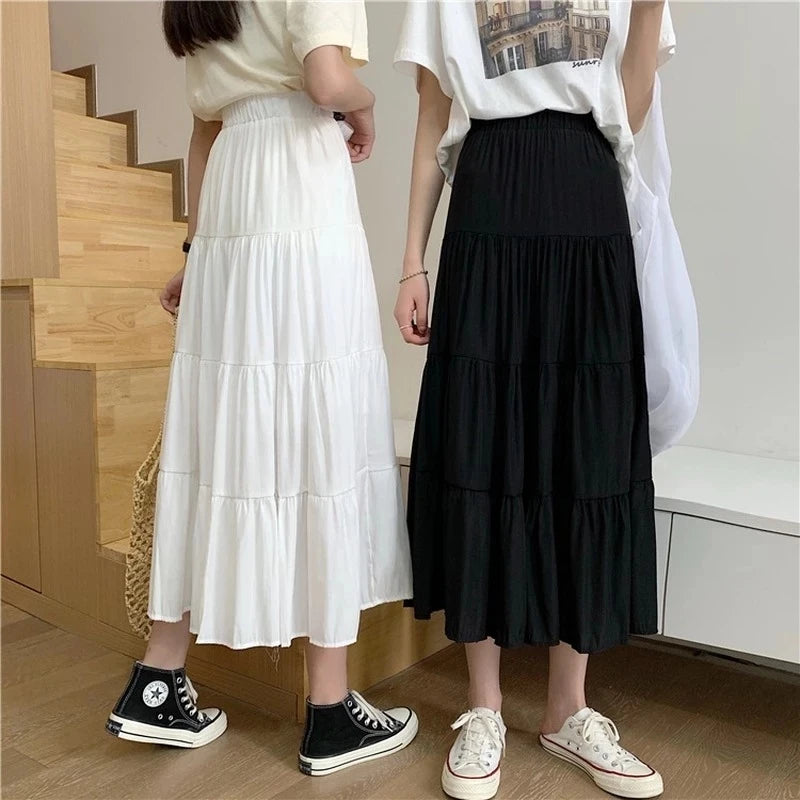 High Waist Women Chiffon Skirts