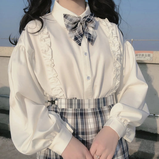 Autumn Lolita Loose Bishop Blouse