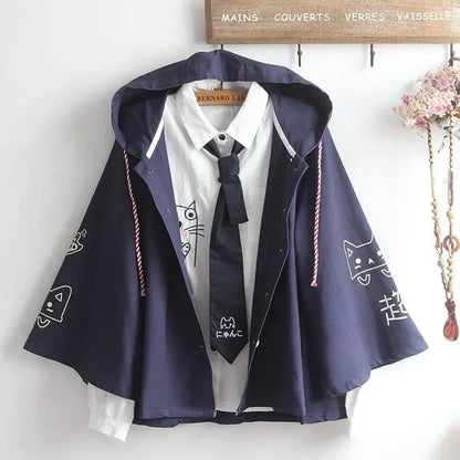 Japanese cloak student clothes