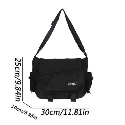 Spacious Nylon Crossbody Bag