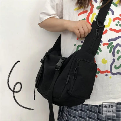 Harajuku Canvas Crossbody Bag