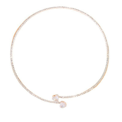 Graceful Heart Rhinestone Collar