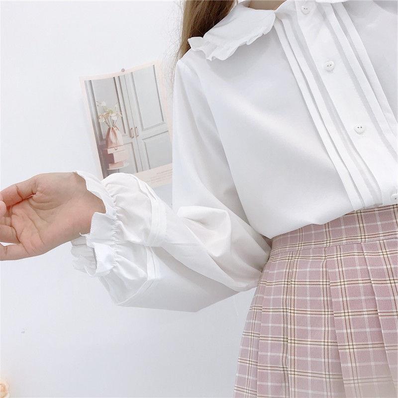 Japanese Lolita Doll Collar Long Sleeve Shirt