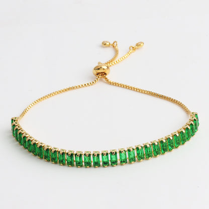 Green Zircon Pull Bracelet