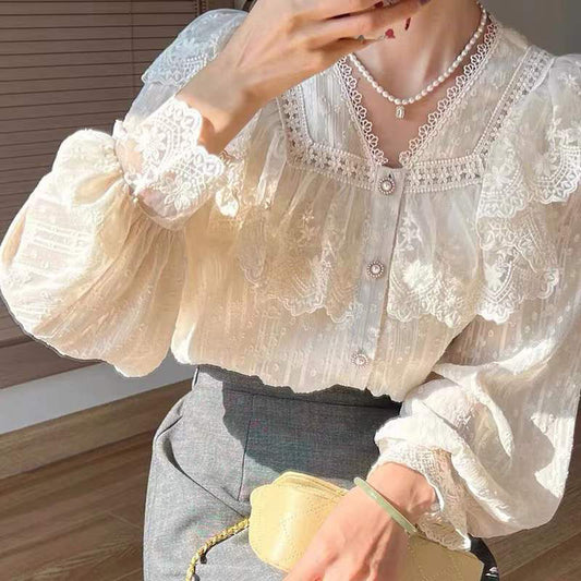 Spring And Summer Korean Style Gentle Sweet Shirt